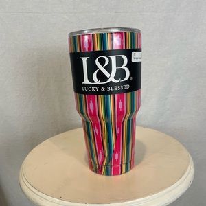 New L&B Serape Insulated Cup with Clear Lid